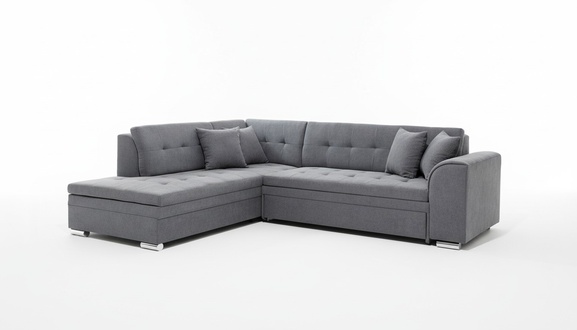 Ecksofa L-Form Wohnlandschaft Designer Sofa Couch Polster Sitz Garnitur Textil