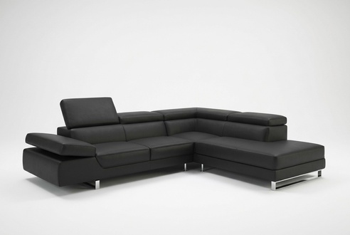 Ecksofa Ledersofa Wohnlandschaft L Form Sofa Couch Polster Sitz Ecke
