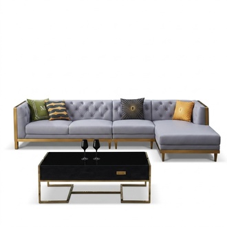 Ecksofa Sofa Couch Ledersofa Wohnlandschaft Luxus Moebel L Form