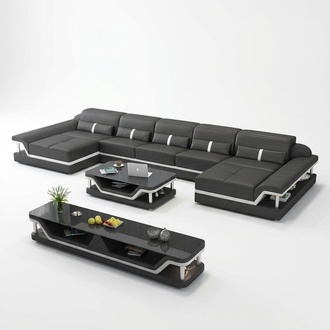 Ecksofa Sofa Couch Sofa Wohnlandschaft ledersofa leder möbel wohnzimmer garnitur