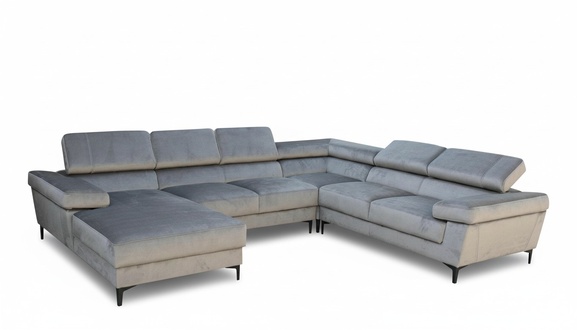 Ecksofa U Form Wohnlandschaft Polsterecke Textil Eckgarnitur Sofas