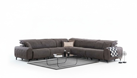 Ecksofa Wohnlandschaft Eckcouch Ecklounge Polsterecke Design Sofa Couch Garnitur