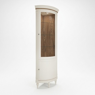 Eckvitrine Eckmöbel Vitrinenschrank Glasvitrine Schaukasten Regalvitrine