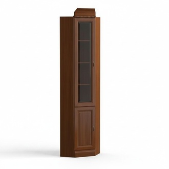 Eckvitrine Glasschrank Schrankvitrine Holzschrank Objektschrank Regalvitrine