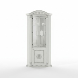 Eckvitrine Vitrine Anrichte Eck Vitrinen Luxus Glas Schrank Schranke Holz Design
