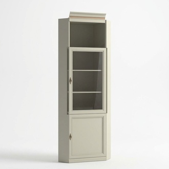 Eckvitrine Vitrine Eckschrank Glasvitrine Eckregal Eckmöbel Wohnzimmervitrine