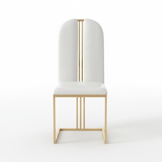 Edelstahl Stuhl Esszimmer Leder Stuhl Stühle Edelstahl Designer Gold