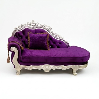 Edle Chesterfield antik stil Chaiselongue Chaise Longue Sofa Liege Neu