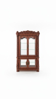 Edle Vitrine Antik Stil Barock Rokoko Schrank Schaufenster Wohnzimmer