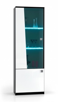 Edle Vitrine Modern Stil Schrank Schaufenster Wohnzimmer Glas Wohnzimmer