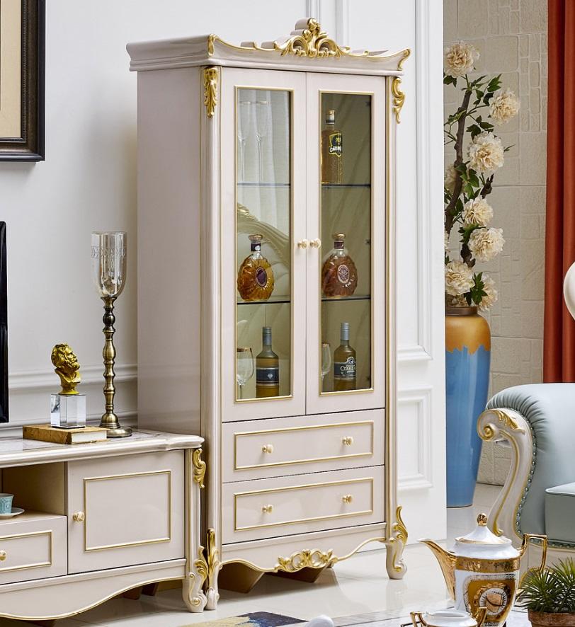 Vitrine Glas Schrank Wohnzimmer Schaufenster 2türige Vitrinen Barock Sofort