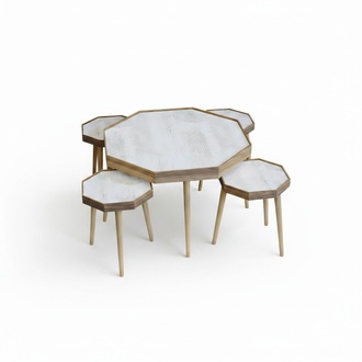 Design Beistelltisch Kollektion – Satztisch-Sets, Laptoptische & Etagentische (Marmor-, Holz- & Uni-Optik)