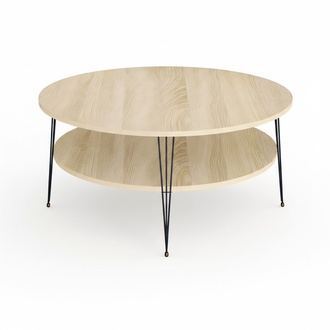 Eleganter brauner Couchtisch aus Holz mit stilvollem Design