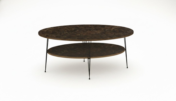Eleganter Couchtisch aus Holz in Braun für modernes Wohnzimmer