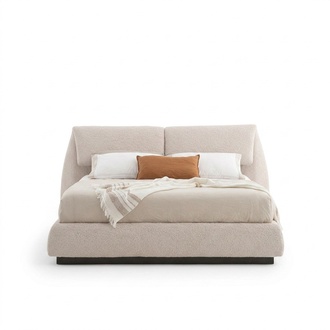 Elegantes Beiges Holzbetten in zeitlosem Design