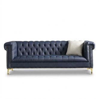 Englische Stil Möbel Chesterfield Drei Sitzer Couch Pink Turkis 3er