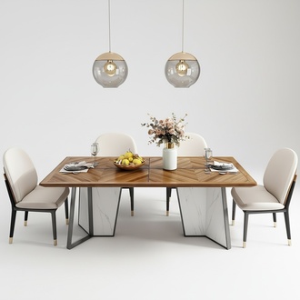 Ess Tisch Gruppe Sitz Wohn Zimmer Garnitur Tische Polster Holz Stuhl