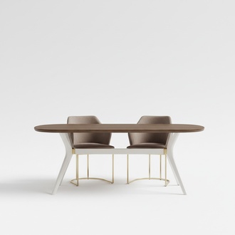 Essgruppe Esszimmer Luxus Essecke Esstisch Tisch Stühle Braun Set 7tlg