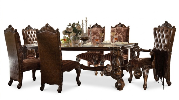 Esstisch + 6 Stühle Esszimmer Set Essgruppe Klassischer Tisch 7tlg Set