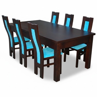 Esstisch + 6 Stühle Esszimmer Stuhl Set Essgruppe Moderner Tisch Tische Neu Z41