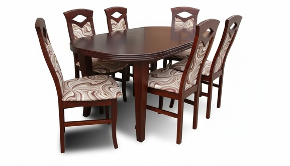 Esstisch + 6 Stühle Esszimmer Set Essgruppe Gruppentisch Tisch Tische Z27