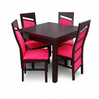 Esstisch Esstische Tische Tisch Büro Holz Besprechungs Konferenztisch + 4 Stühle