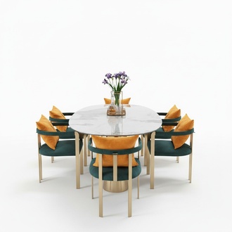 Esstisch Marmor Edelstahl Neu Kreative Modern Design Möbel Luxus
