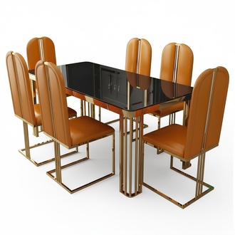 Esstisch Marmor Imitat Esstische Esszimmer Tische Tisch Design Edelstahl