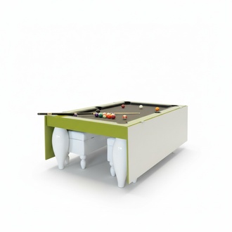 Esstisch mit Spieloption Billardtisch Stilvoller Spieltisch Kombitisch Essplatz