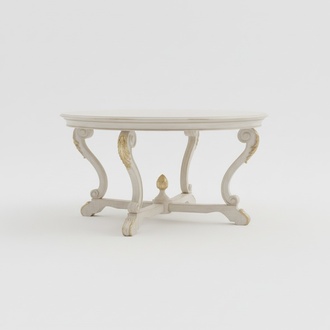 Esstisch Runder Wohnzimmer Tische Holz Royal Barock Italienische Möbel Barock