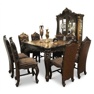 Esstisch Tisch Gruppe Esszimmer Wohnzimmer Garnitur Holz Design Tische