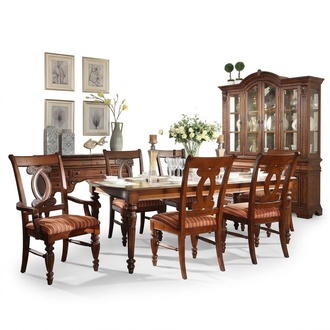 Esszimmer Esstisch 4x Stuhl 2x Stuhl Garnitur Set 7tlg Luxus Holz Möbel