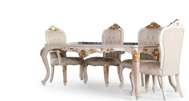 Esszimmer Esstisch Stuhl Luxus Garnitur Esszimmerstuhl Tisch Tische Holz Gruppe