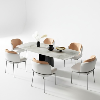 Esszimmer Marmor Tische Essgruppe Set Stuhl Gruppe Neu Tisch Design