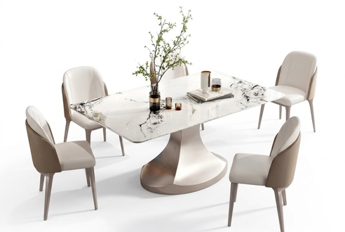 Esszimmer Säulen Tische Italienische Möbel Esstisch Restaurant Tisch Luxus Neu