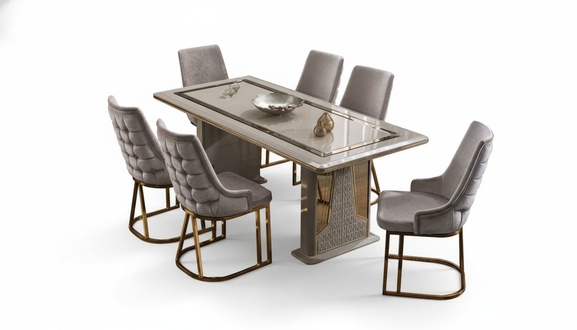 Esszimmer Set Essgruppe Komplettgarnitur Essgarnitur Stühle Lehnstuhl 5tlg.