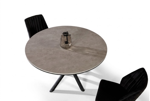 Esszimmertisch Rund Esstisch Ausziehbar Küchentisch Holz Grau Tische