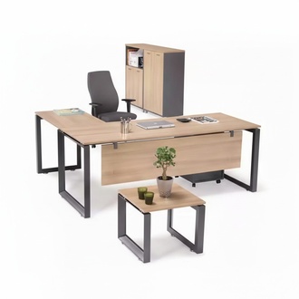 Exklusive Büromöbel Eckschreibtisch Kommode Couchtisch 2x Aktenschränke