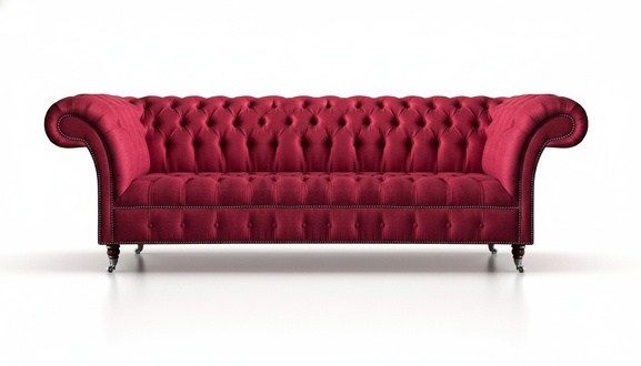 Exklusive Rosa Chesterfield Couch Wohnzimmer 4-Sitzer Sofa Edle Möbel