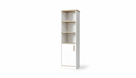 Exklusiver Weißer Bücherschrank Designer Bücherregal Kinderzimmer Möbel