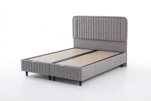 Exklusives Graues Bettgestell Luxuriöses Schlafzimmer Bett Doppelbett