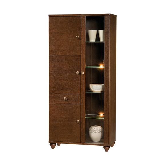 Klassische Vitrine Vitrinenschrank Vitrinen Schrank Glasschrank - Model F-W 1-2
