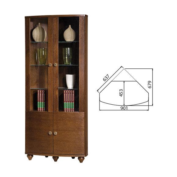 Klassische Vitrine Vitrinenschrank Vitrinen Glasschrank Schrank - Model F-WN