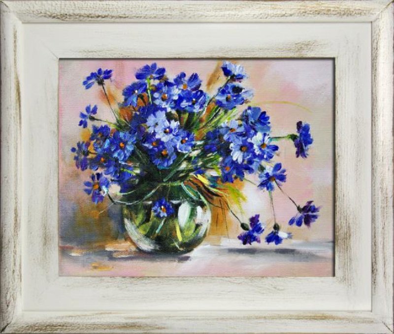 Ölgemälde Blumen Pflanzen Bild Bilder Gemälde Ölbilder Ölbild Mit Rahmen