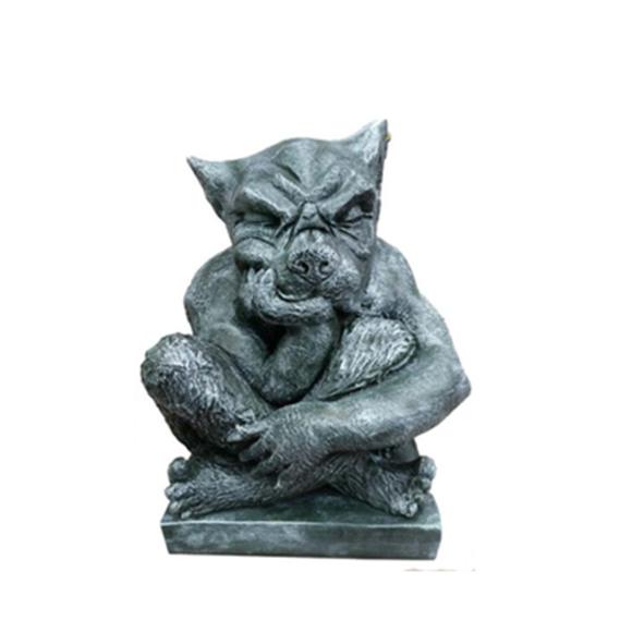 Deko Figur Statue Skulptur 47 cm FIguren Statuen Skulpturen Drachen
