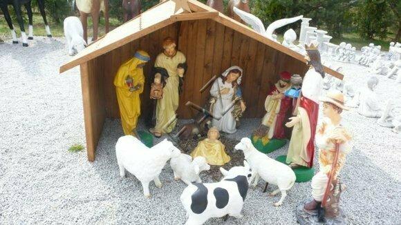 Krippe Weihnachten Figur Garten Statue Skulptur Figuren Skulpturen
