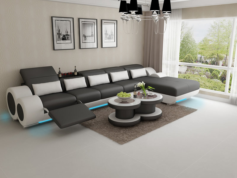 Ledersofa Couch Sofagarnitur Neu Ecksofa Eck Garnitur Design Modern