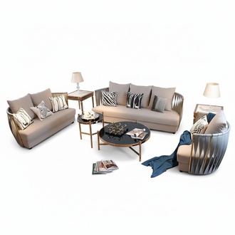 Garnitur Couch Polster Stoff Sofa Couchen Polster Sitz Garnituren 3+2+1