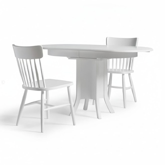 Garnitur Essgruppe Holz Esszimmer Esstisch Stühle 5tlg Weiß Essecke