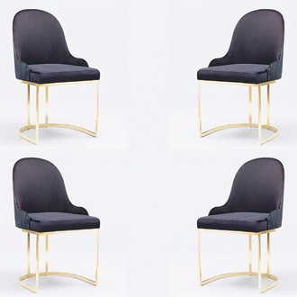 Garnitur Sitz Polster Holz 4x Stühle Möbel Neu Esszimmer Küche Gruppe